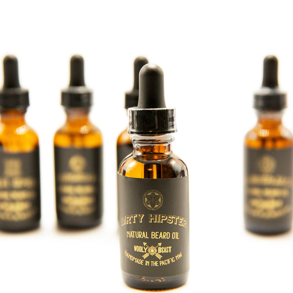 DIRTY HIPSTER Beard Oil | Patchouli, Leather, Woodsy Beard Oil Wooly Beast Naturals 
