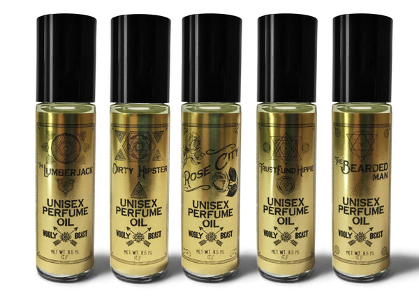 LUMBERJACK Scented Body Fragrance Oil | Pine & Cedarwood Perfume Oils Wooly Beast Naturals 